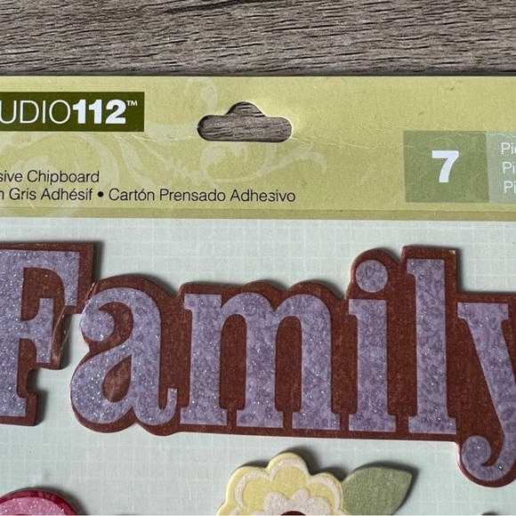 Studio 112 Family Dimensional Board Stickers Sparkle Scrapbooking Crafts NWT - Picture 3 of 5